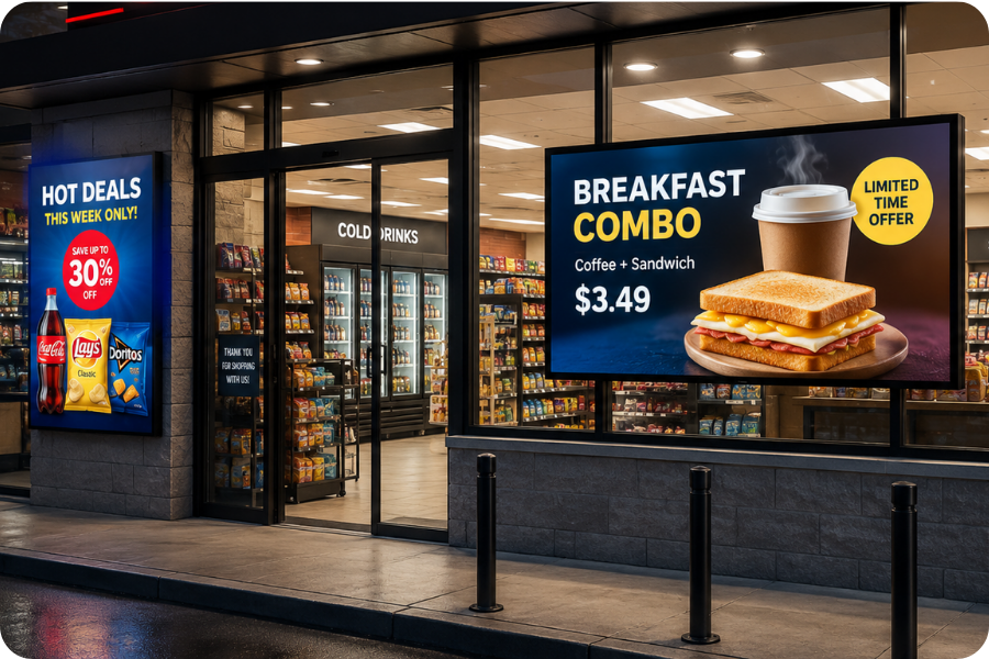 Stop Passersby with Dynamic Window Displays